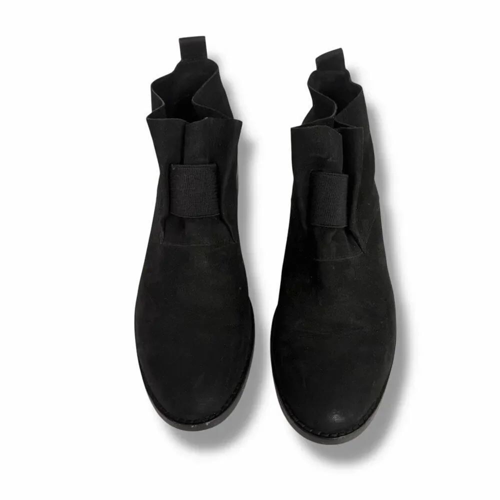 Eileen Fisher Women’s 8.5 Black Slip On Bootie Leather
